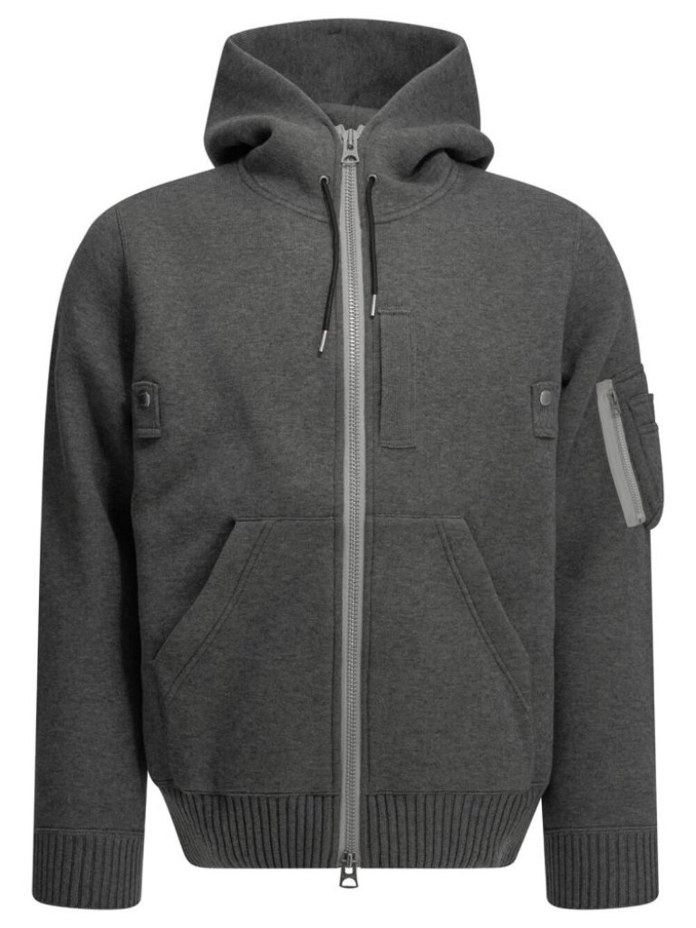 Sacai Zip-Up Hooded Sweatshirt Tag Size 2 Men